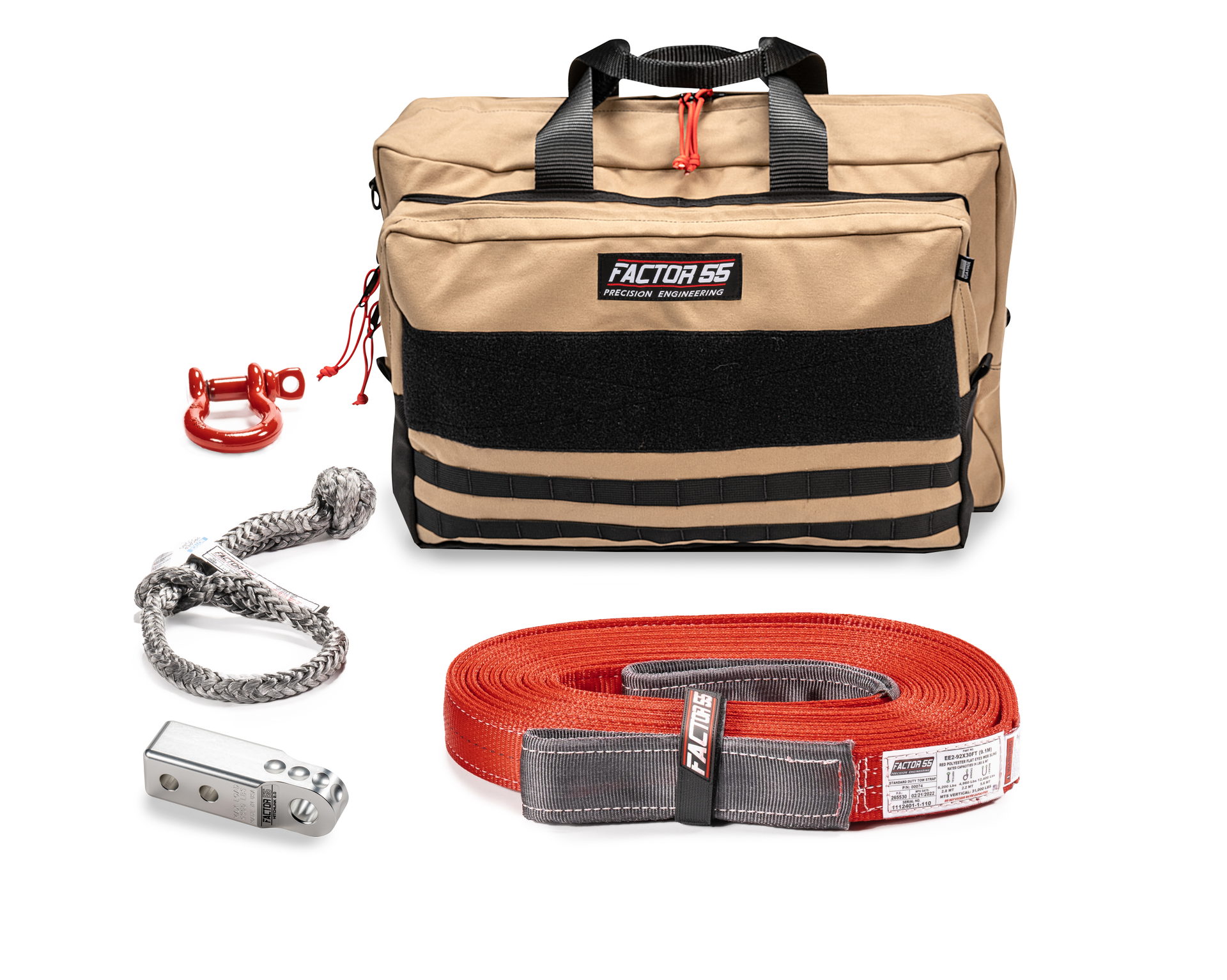 Factor 55 Owyhee Recovery Kit, Silver HitchLink, Large Bag