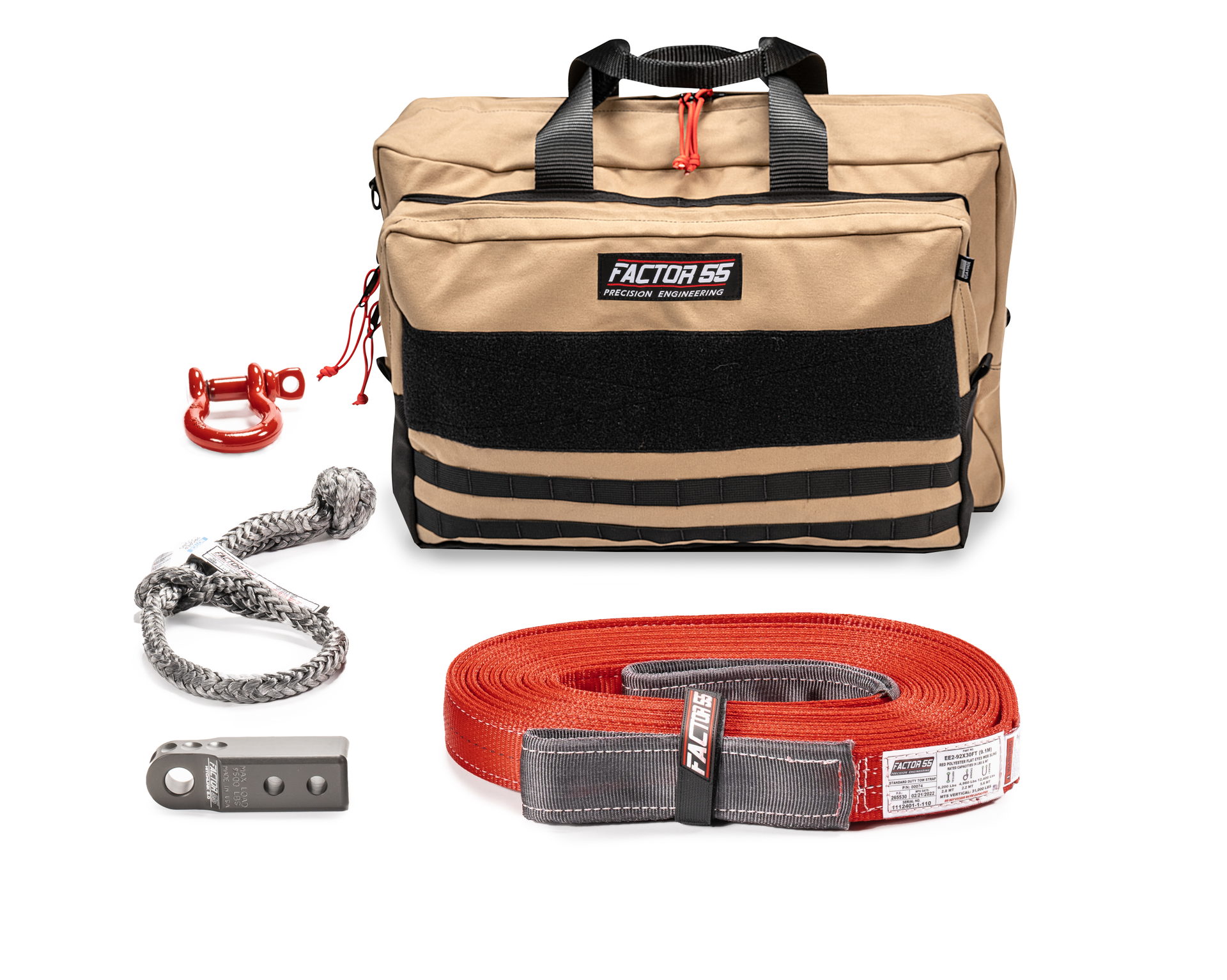 Factor 55 Owyhee Recovery Kit, Gray HitchLink, Large Bag
