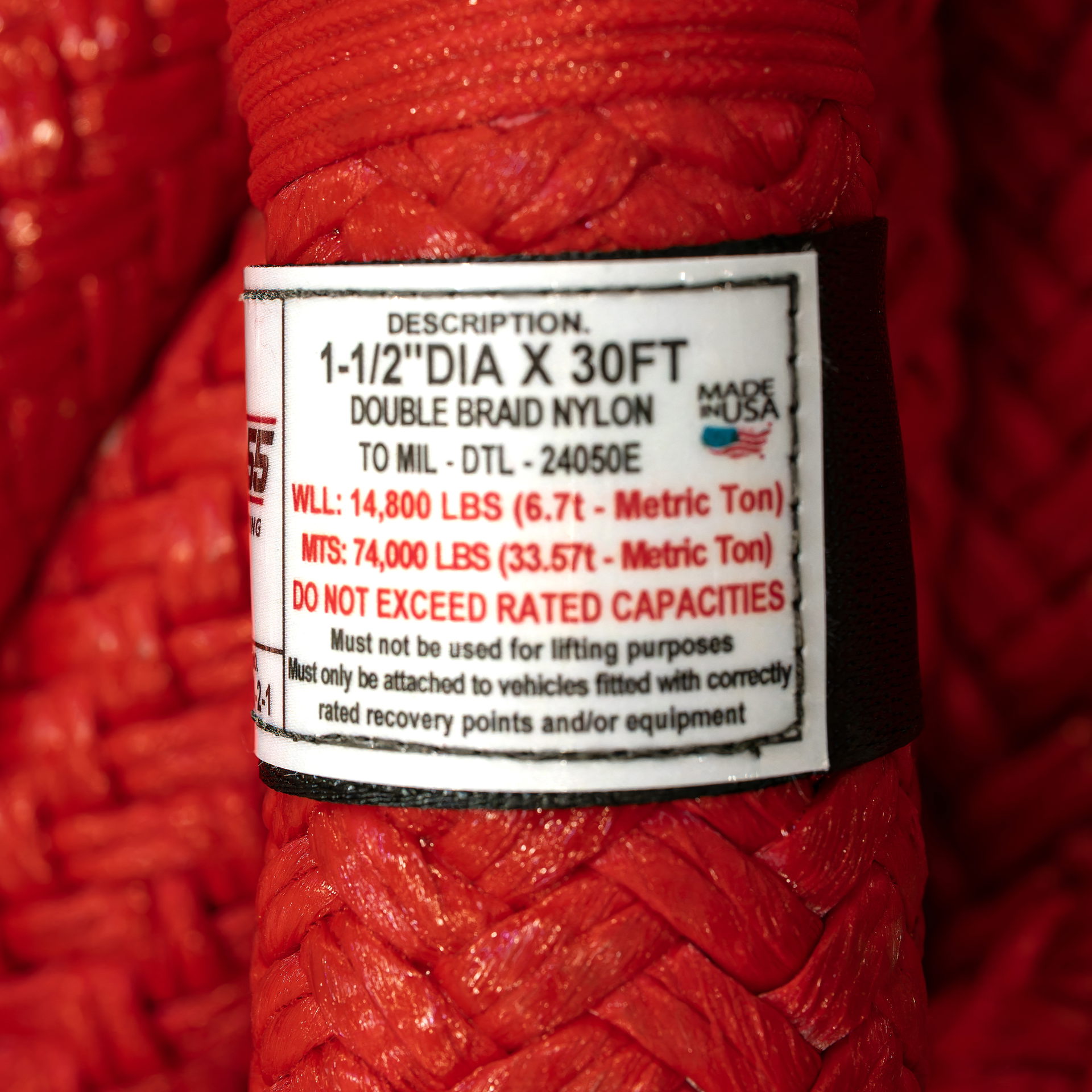 Factor 55 Extreme Duty Kinetic Energy Rope, 1-1/2 in. Diameter