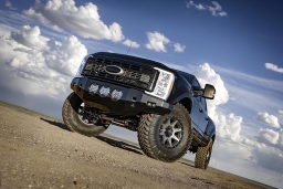Bolt-In Coilover Conversion Kit for Super Duty, 4-5.5 in. shown installed, ICON Vehicle Dynamics 61721E