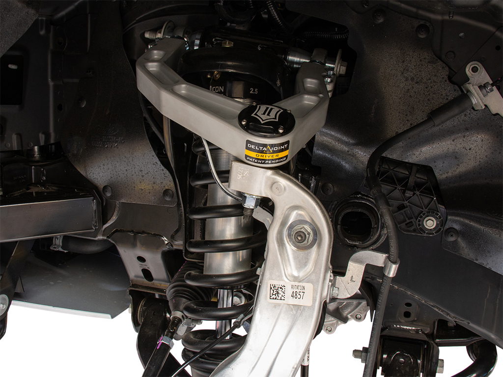 ICON Vehicle Dynamics Billet UCA Kit with Delta Joints for Ford Ranger, Aluminum Knuckle
