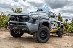 Billet UCA Pro Kit with Delta Joints, Gold Anodised fitted to a vehicle, ICON Vehicle Dynamics 58552GDJ