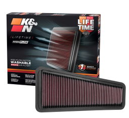 Replacement Air Filter for Toyota Tacoma & 4Runner (2003-2015), view 2, K&N 33-2281