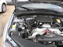 Replacement Air Filter for Subaru Outback, Legacy & Forester shown installed, K&N 33-2304