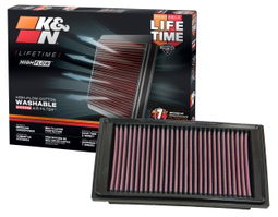 Replacement Air Filter for Chevrolet Corvette & Cadillac XLR, view 2, K&N 33-2305