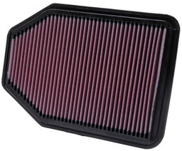 Replacement Air Filter for Jeep Wrangler JK (2007-2018), view 2, K&N 33-2364