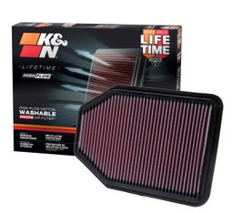 Replacement Air Filter for Jeep Wrangler JK (2007-2018), K&N 33-2364
