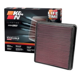 Replacement Air Filter for Toyota Land Cruiser & Tundra, view 2, K&N 33-2387