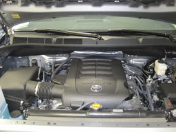 Replacement Air Filter for Toyota Land Cruiser & Tundra shown installed, K&N 33-2387