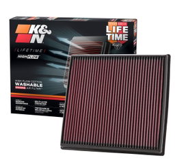Replacement Air Filter for BMW X5, X3 & 535i (2008-2019), view 2, K&N 33-2428