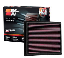 Replacement Air Filter for Toyota Prius & Lexus CT200h, view 3, K&N 33-2435