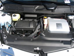 Replacement Air Filter for Toyota Prius & Lexus CT200h shown installed, K&N 33-2435