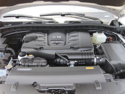 Replacement Air Filter for Nissan Armada & INFINITI QX80 shown installed, K&N 33-2456