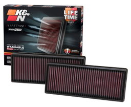 Replacement Air Filter for Mercedes-Benz E-Class, S-Class & AMG, view 2, K&N 33-2474