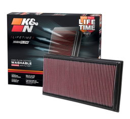 Replacement Air Filter for Porsche Cayenne & VW Touareg, view 2, K&N 33-2857