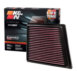 Replacement Air Filter for Ford Fiesta (2009-2019), view 2, K&N 33-2955