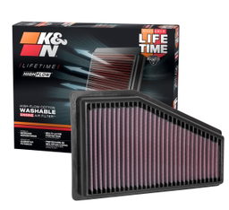 Replacement Air Filter for Jeep Cherokee (2019-2023), view 4, K&N 33-5089