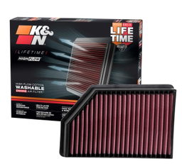Replacement Air Filter for Silverado & Sierra HD (2020-2026), view 4, K&N 33-5098
