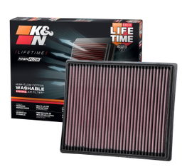 High-Flow Air Filter for Nissan Frontier (2020-2026), view 3, K&N 33-5116