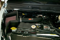 Cold Air Intake for Dodge Ram 1500, 2500 & 3500 (2003-2008) shown installed, K&N 57-1533