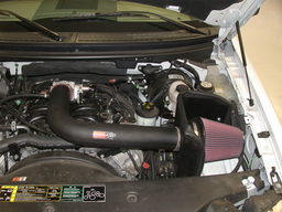 Cold Air Intake for Ford F-150 & Expedition (2004-2008) shown installed, K&N 57-2556