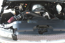 Cold Air Intake for Silverado & Sierra 1500 (1999-2004) shown installed, K&N 57-3021-1