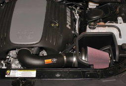63 Series Intake for Charger, Challenger & 300 shown installed, K&N 63-1114