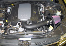 63 Series Intake for Durango & Grand Cherokee shown installed, K&N 63-1563
