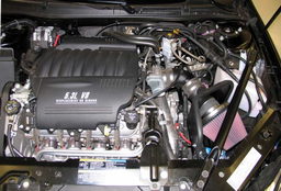 Cold Air Intake for Impala, Monte Carlo & Grand Prix shown installed, K&N 63-3059