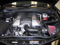 63 Series Intake for Chevrolet Camaro SS (2010-2015) shown installed, K&N 63-3074