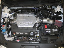Metal Intake for Honda Accord & Acura TL shown installed, K&N 69-1210TS