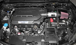 Metal Intake for Honda Accord & Acura TLX shown installed, K&N 69-1212TS