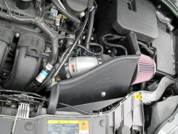 Metal Intake for Ford Focus (2012-2018) shown installed, K&N 69-3517TS