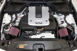 69 Series Metal Intake for Nissan 370Z & INFINITI G37 shown installed, K&N 69-7078TS