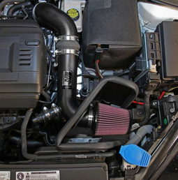 Metal Intake for VW Golf, GTI, Jetta & Audi A3 shown installed, K&N 69-9506TTK
