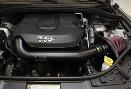 Metal Intake for Durango & Grand Cherokee (2011-2015) shown installed, K&N 77-1560KTK