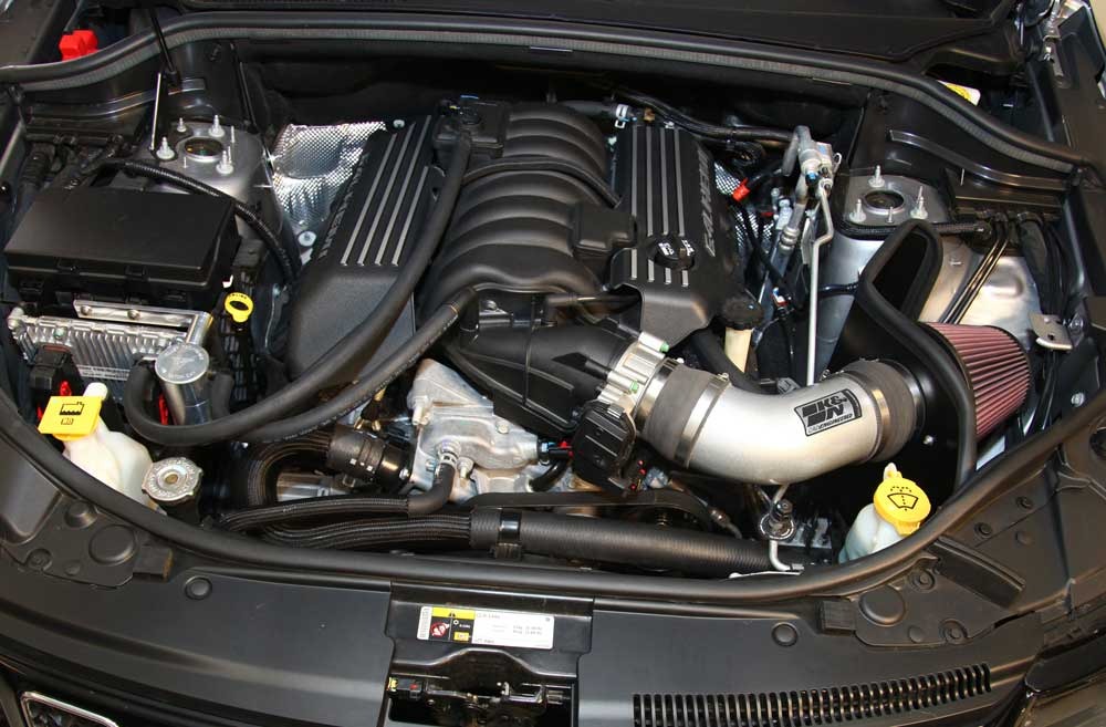 K&N Silver Metal Intake for Grand Cherokee & Durango