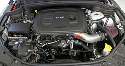 Silver Metal Intake for Durango & Grand Cherokee, view 4, K&N 77-1572KS
