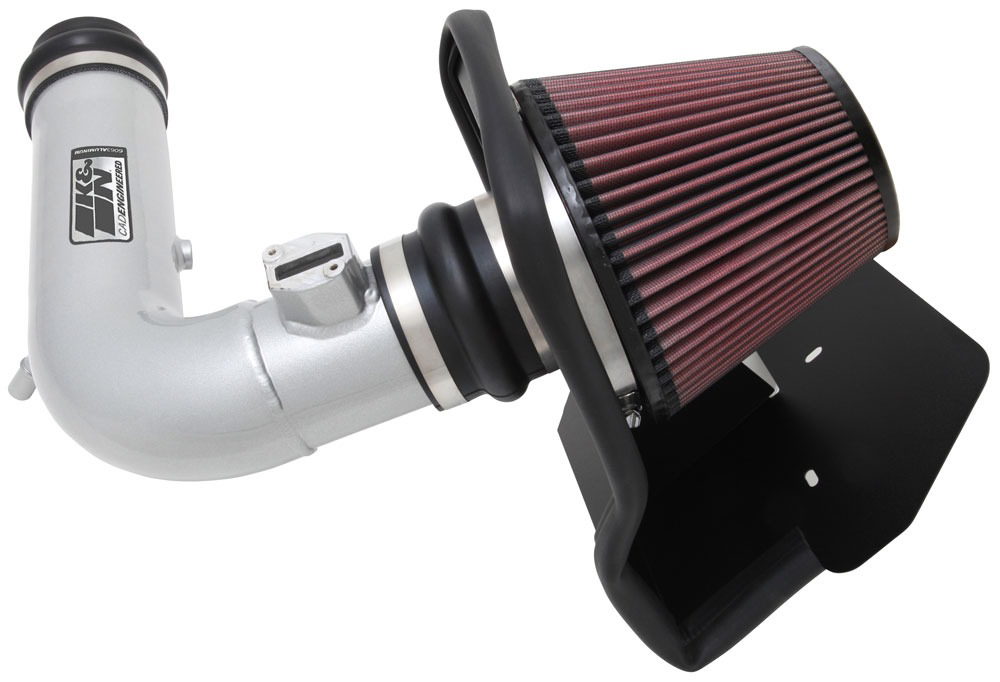 Silver Metal Intake for Ford Explorer (2011-2019), K&N 77-2575KS