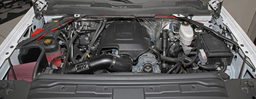 Metal Intake for Silverado & Sierra HD (2016-2019) shown installed, K&N 77-3090KTK