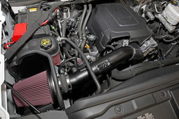 Metal Intake for Silverado & Sierra HD (2016-2019) shown installed, K&N 77-3090KTK