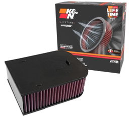Round Air Filter for Porsche Macan Turbo, view 4, K&N E-0660