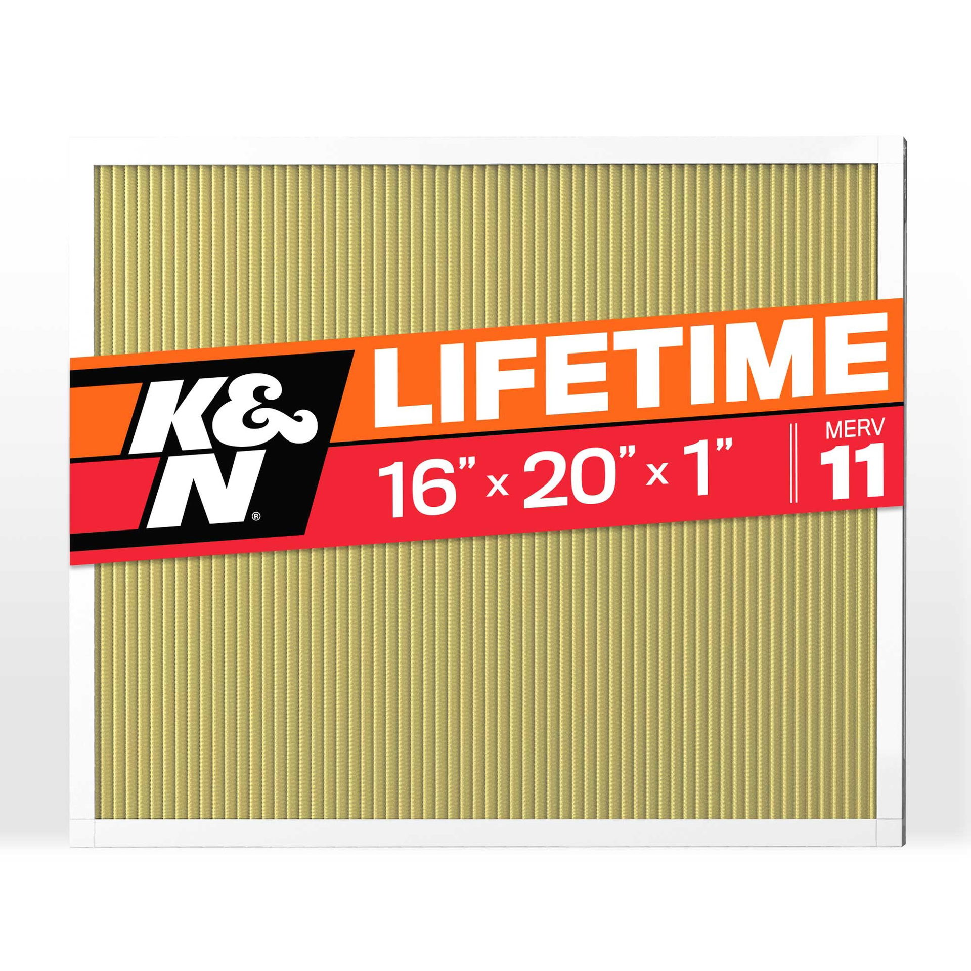 K&N HVAC Filter, 16 x 20 x 1, MERV 11