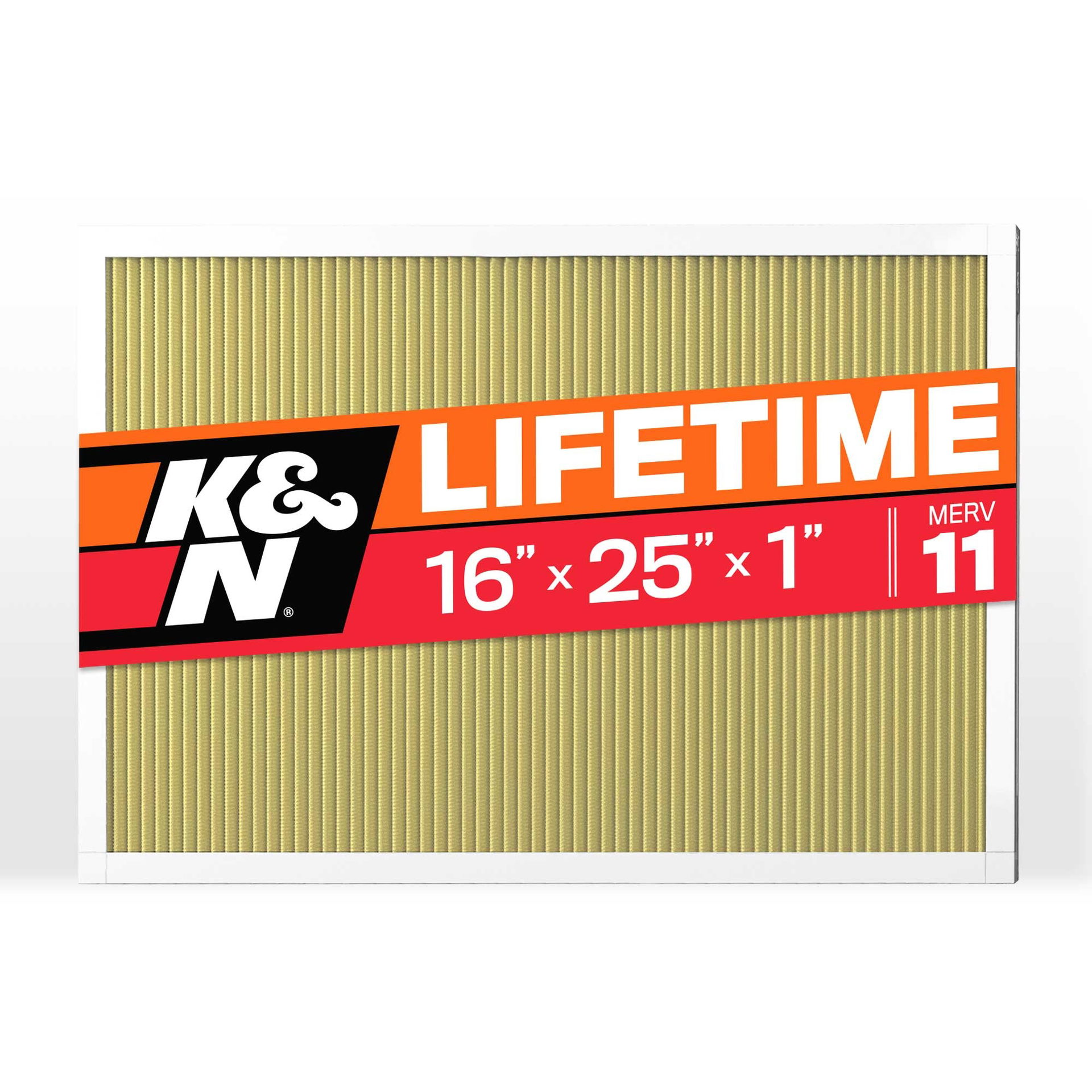 K&N HVAC Filter, 16 x 25 x 1, MERV 11