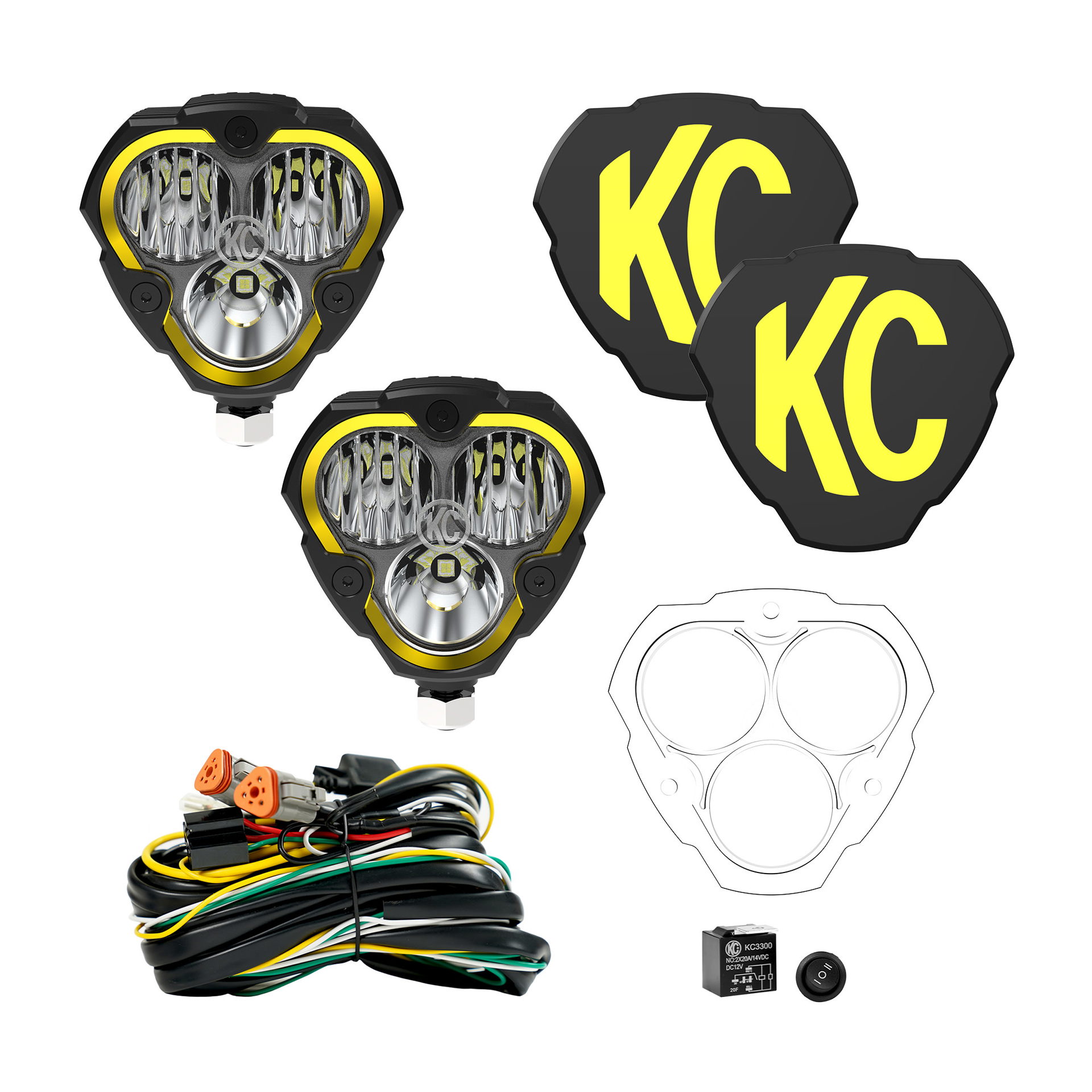 KC HiLiTES KC HiLiTES FLEX ERA 3 - LED 2-Light Master Kit 288