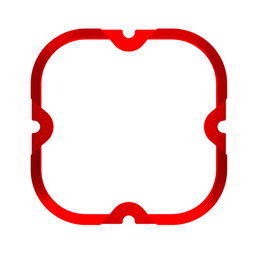 KC HiLiTES KC Bezel Ring KC FLEX ERA 4 Red 1PC 30571, view 2