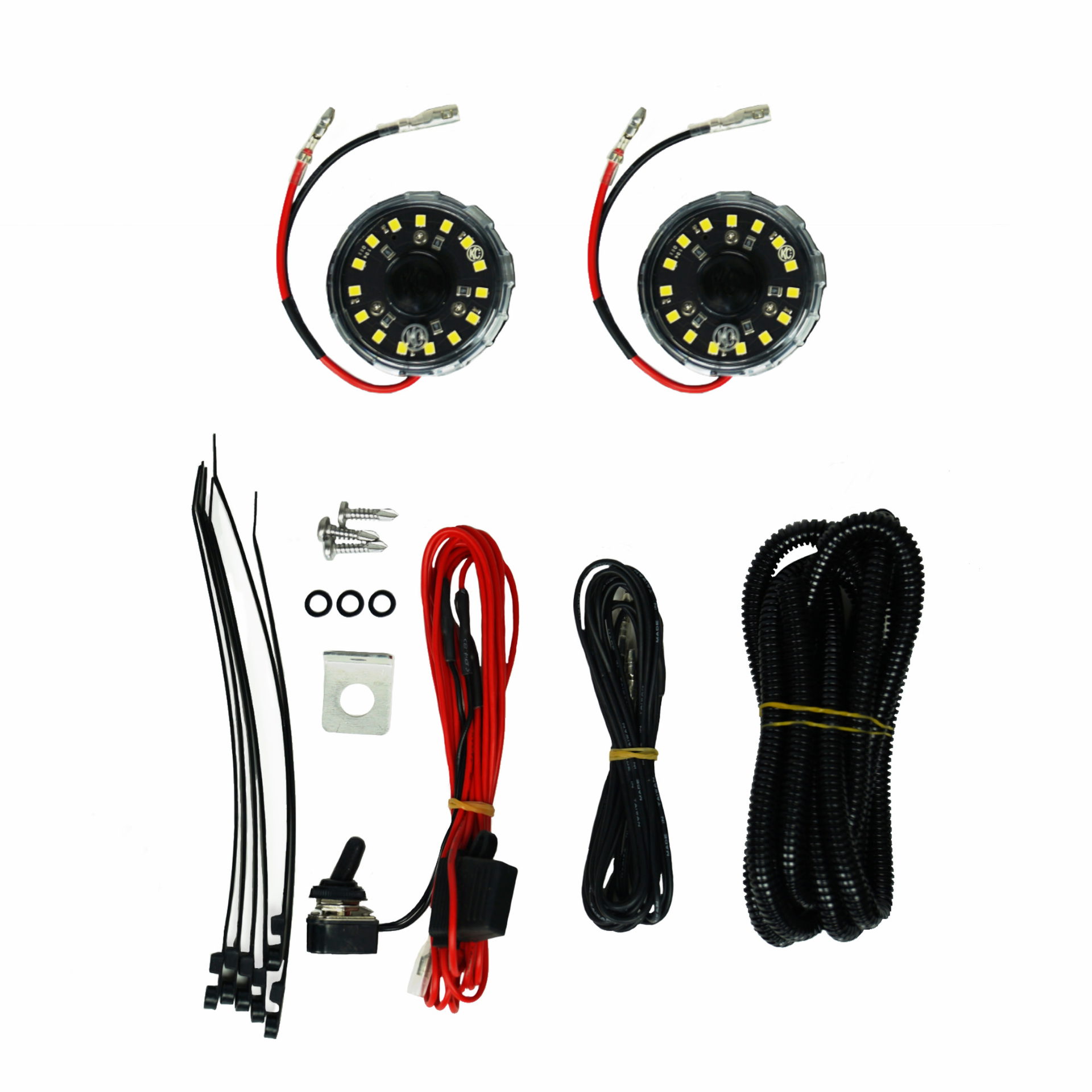 KC HiLiTES KC Cyclone V2 LED Under Hood 2-Light System Universal 355