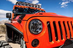Gravity LED 7 in. Headlights for Jeep Wrangler JK, view 2, KC HiLiTES 42341