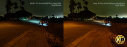 Gravity LED 7 in. Headlights for Jeep Wrangler JK, view 3, KC HiLiTES 42341