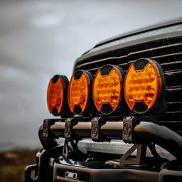 KC HiLiTES SlimLite 8" LED - Light Shield - Driving - Amber 5211, view 2
